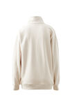 Lonny Oversized Half Zip Sweat, BUFF - alternate image 2