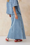 A-Line Denim Maxi Skirt, VINTAGE BLUE - alternate image 3