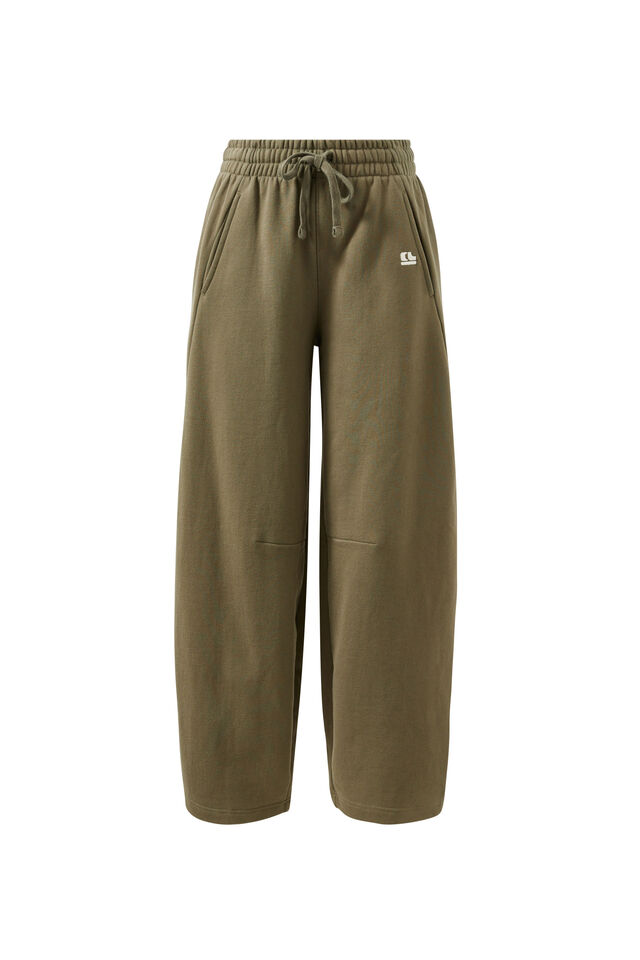 Elise Barrel Trackpant, WASHED OLIVE