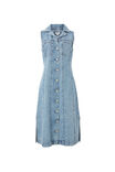 Sleeveless Midi Shirt Dress, VINTAGE BLUE DENIM - alternate image 2