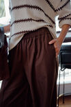 Izzie Pinstitch Pant, CHOCOLATE - example image 5