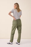 Baggy Everyday Pant With Organic Cotton, SOFT OLIVE - alternate image 3