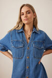 Sammy Relaxed Shirt Dress, FRESH INDIGO - alternate image 5