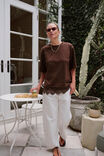 Lacey Tee, CHOCOLATE - example image 5