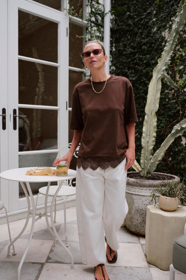 Lacey Tee, CHOCOLATE