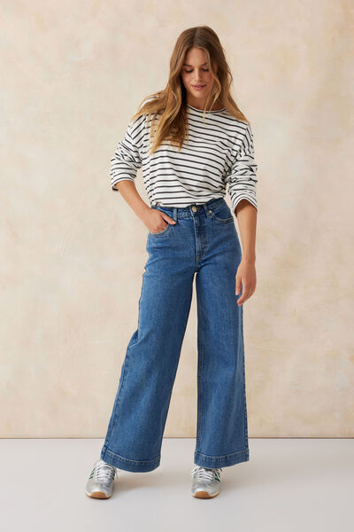 Wide Leg Jean, INDIGO DENIM