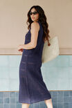 Square Knit Midi Tank Dress, NEW NAVY - alternate image 3