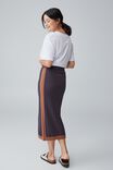 Contrast Knit Midi Skirt In Organic Cotton, INK AND GINGER