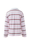Shelby Slouchy Rugby Top, SUNFADED PINK/MULBERRY STRIPE - example image 3