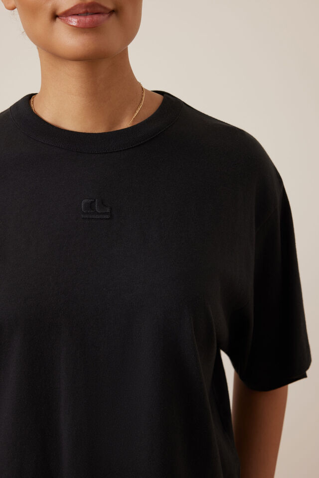 Phoebe Premium Tee, BLACK