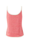 Fia Stripe Knit Tank, FIERY RED ECRU STRIPE - alternate image 3