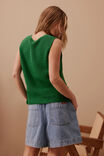 Margot Mesh Knit Tank, KELLY GREEN - alternate image 3