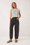 Darted Barrel Jean, FADED BLACK - alternate image 4