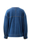 Mia Collarless Shacket, CASPIAN BLUE - alternate image 3
