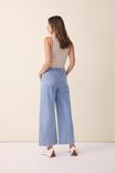 Wide Leg Seamed Jean, VINTAGE BLUE RECYCLED COTTON - alternate image 3
