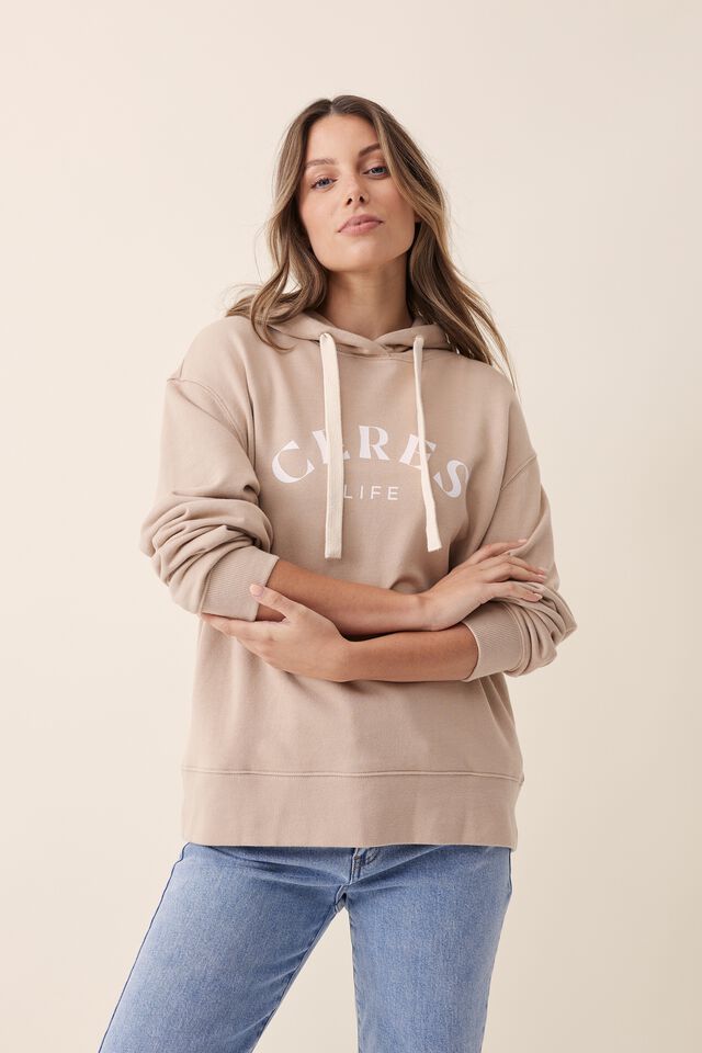 Logo Hoodie In Organic Cotton, CAMELETTE