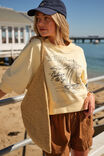 Charlie Cropped Slouchy Crew, SUNNY YELLOW PALM BEACH - example image 1