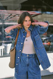 Bobbi Side Pocket Denim Shacket, FRESH INDIGO - alternate image 7