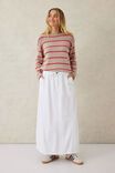Panelled Maxi Skirt, FRESH ECRU RESCUED FABRIC - alternate image 1