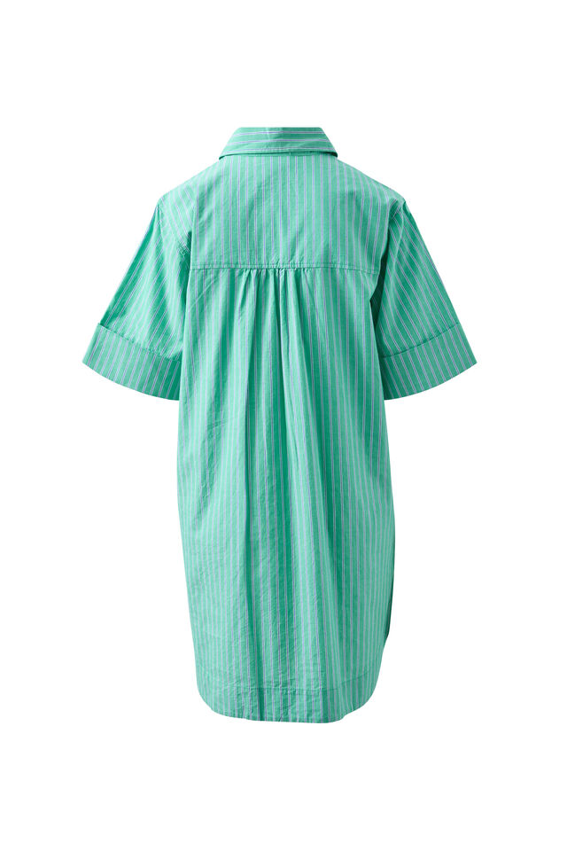 Sara Mini Shirt Dress, ZESTY TRIPLE STRIPE