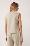 Sporty Terry Top, MATCHA - alternate image 3