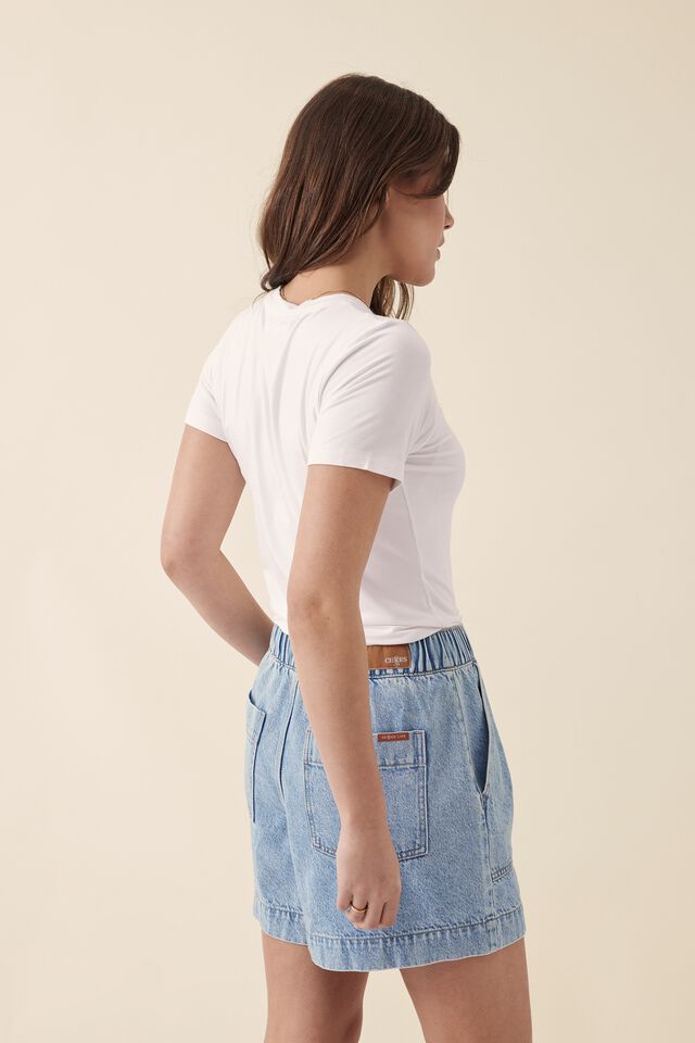 Ultra Soft Teeny Tee, WHITE