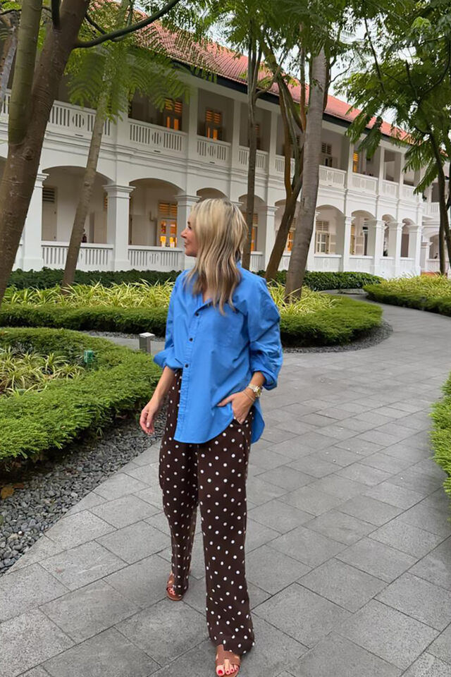 Resort Pant, CHOC POLKA DOT