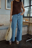 Evie Wide Leg Jean, FRESH INDIGO - alternate image 6