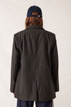 Heritage Blazer, CHARCOAL PINSTRIPE WOOL BLEND - alternate image 3