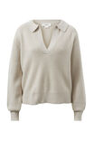 Collared Soft Knit, OATMEAL MARLE - alternate image 2
