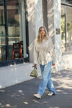 Ella Pleat Shirt, BUTTER NAVY STRIPE - example image 6