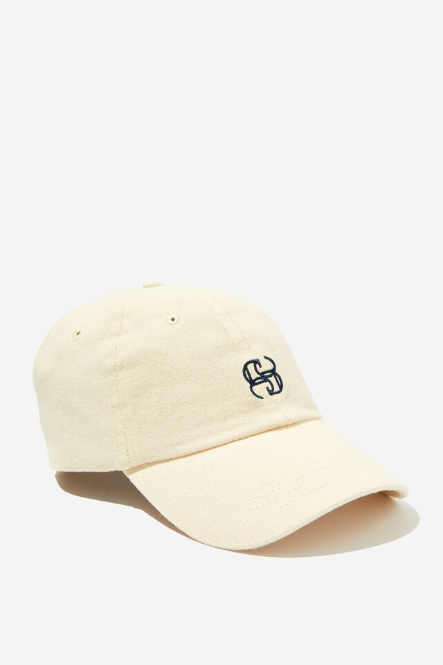 Pip Everyday Cap, ECRU/NAVY STITCH