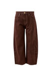 Demi Barrel Jean, BITTER CHOC - example image 2