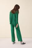 Soft Knit Wide Leg Pant In Recycled Blend, LAWN GREEN - alternate image 3