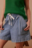 Darcy Relaxed Everyday Short, WASHED VINTAGE BLUE - alternate image 3