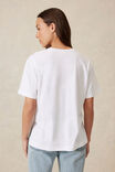 Slouchy Split Hem Tee, WHITE/WINTER GREEN CERES COUNTRY CLUB - alternate image 3