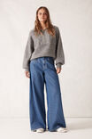 Slouchy Zip Knit, MID GREY NEP - alternate image 5