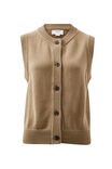 Sleeveless Knit Cardi, SUMMER TAUPE - alternate image 2