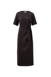 Allora Tie Midi Tee Dress, PHANTOM - alternate image 2