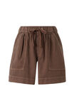 Relaxed Everyday Short, MOCHA TWILL - alternate image 2