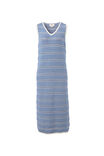 Textured Knit Midi Tank Dress, SUMMER BLUE STRIPE - alternate image 2