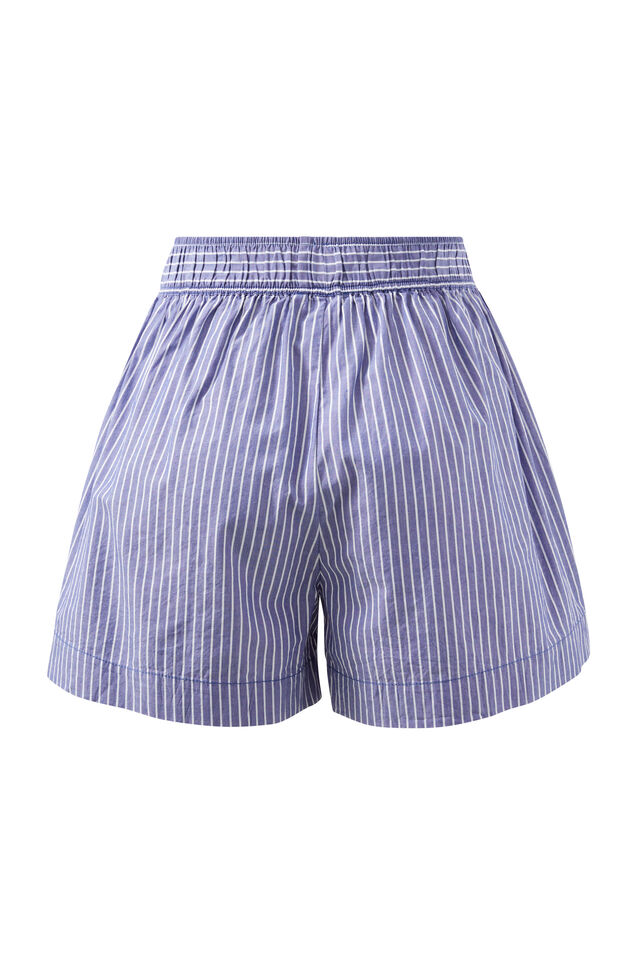 Mila Short, COLLEGE BLUE WHITE STRIPE