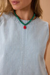 Maddy Shell Top, INDIGO WHITE STRIPE - alternate image 4