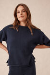 Boxy Knit Tee, NEW NAVY - alternate image 1