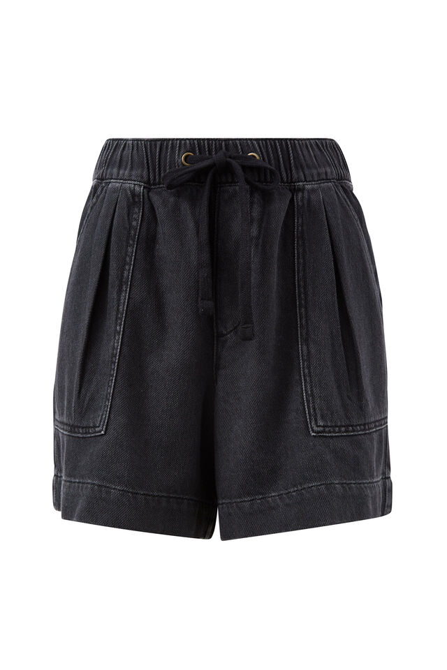 Darcy Relaxed Everyday Short, VINTAGE BLACK TWILL