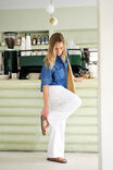 The Lounge Pant, WHITE BRODERIE - alternate image 4