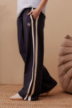 Gigi Wide Leg Terry Trackpant, NEW NAVY SIDE STRIPE - alternate image 4