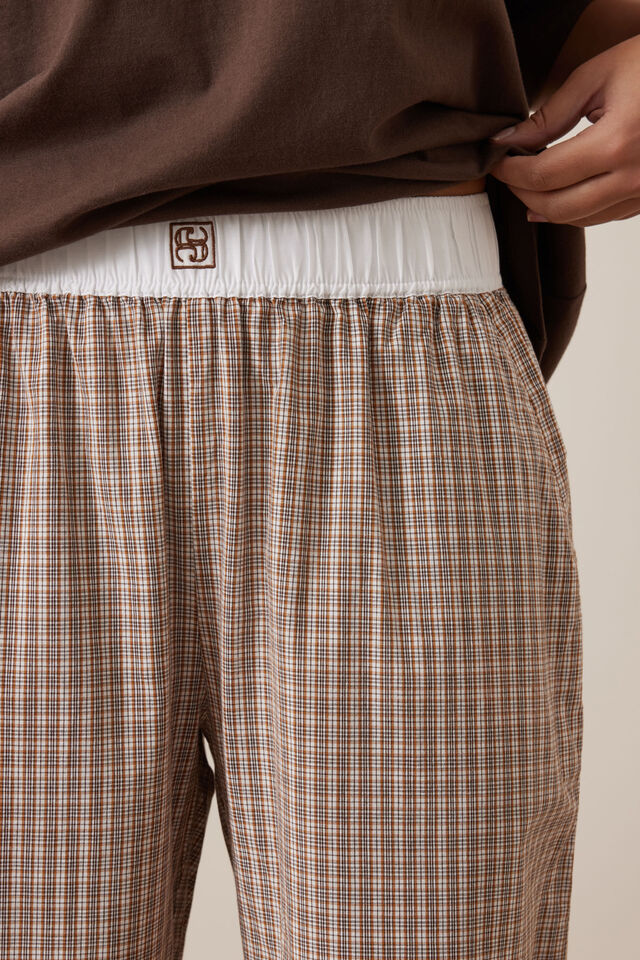 The Lounge Pant, TOFFEE CHECK