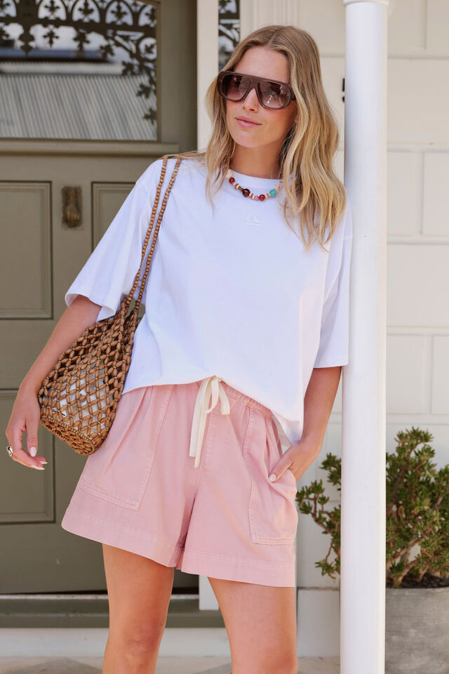 Darcy Relaxed Everyday Short, BLOSSOM PINK
