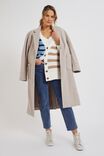 Colour Block Cardigan In Organic Cotton, NAVY CAMELETTE MULTI - alternate image 6